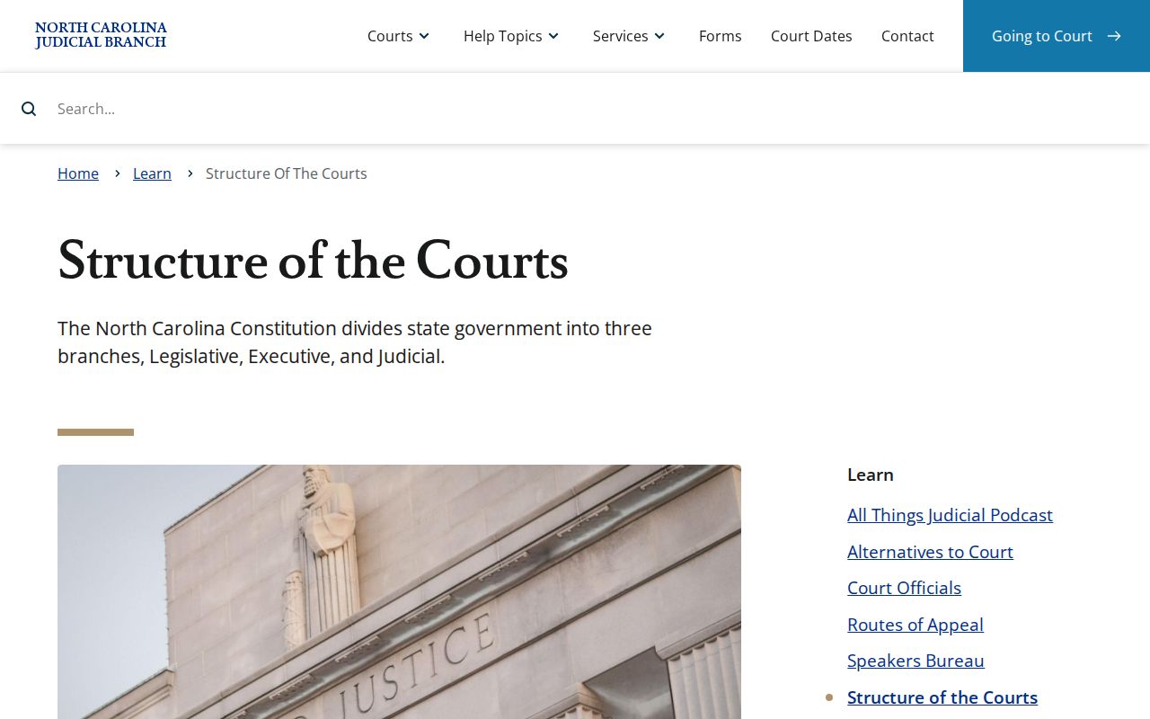 Cumberland County court docket state court structure