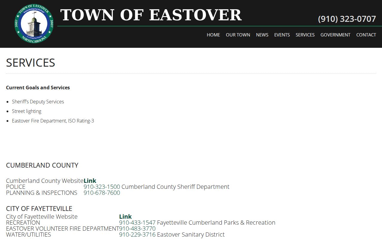 Eastover court docket Sheriff deputy services and court record distinction in Cumberland County