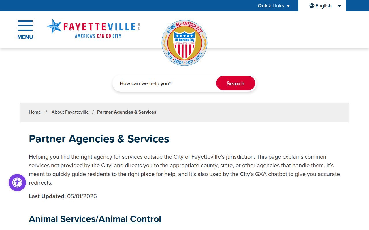 Fayetteville court docket city service routing information